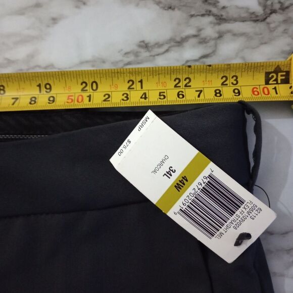 NWT Van Heusen Flex Dress Pants Straight Leg Dark Grey Size 44X34 - Picture 7 of 7